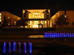 Wasserspiele vor dem Bundeskanzleramt