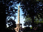 Blick auf die Siegessäule in der Fasanerieallee