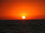 Sonnenuntergang, 06. August 2006 auf der Insel Kreta