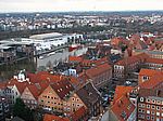 Blick von der Petri-Kirche auf die Stadt Lübeck