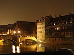 Nürnberg bei Nacht - Blick auf die Maxbrücke