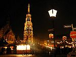 Nürnberg bei Nacht - Hauptmarkt mit Schöner Brunnen