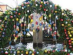 Detail des Osterbrunnens in Ebermannstadt